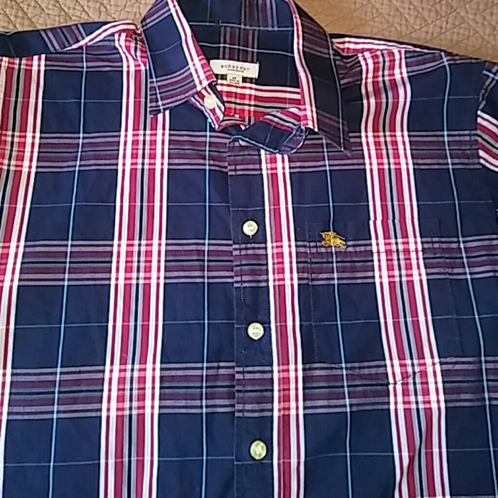 Burberry Short Sleeve Button Down